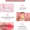 6 Packs Flower Jelly Lipstick Set Magic Temperature Color Change Lip Balm Long Lasting Moisturizer Lip Gloss Flower Jelly Lipstick Makeup Set (6PCS Set A)