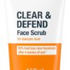 Neutrogena Clear & Defend Facial Scrub (1x 150ml), Oil-Free Face Scrub Suitable for Oily and Spot-Prone Skin, Facial Exfoliator with 2% Salicylic Acid Clinically Proven to Defend Against Breakouts