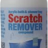 AngloAdhesives 100ml Scratch Remover & Polishing Compound for Removing Scratches, Marks & Haziness on Acrylic Bathtubs & Shower Trays. Includes 1 Micro Fibre Cloth