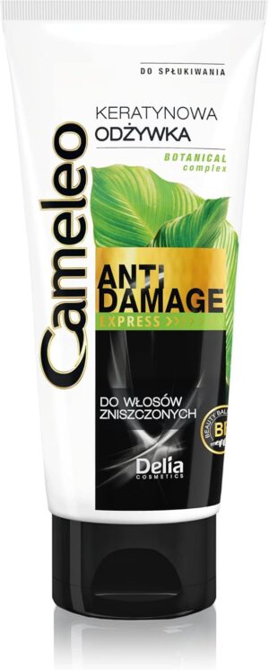 Cameleo - Keratin Conditioner - Repair Treatment with Keratin & Argan Oil for Damaged, Dry Brittle Hair - Thermo Protect - Salt & Paraben Free - 200ml