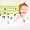36 Pcs Bath Letters And Numbers, Learn Baby Foam Bath Letters And Numbers, Removable Educational Alphabet Toys, Preschool Children'S Learning Toys, for Bathroom, Baby Shower, Toddlers Kids Toy