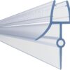 HNNHOME Bath Shower Screen Door Seal for 4-6mm Glass Up to 28mm Gap