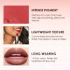CATKIN Red Glitter Lipstick, Long Lasting, High Impact, Moisturizing Formula, enriched with Avocado Oil and Vitamin E, 3.2g