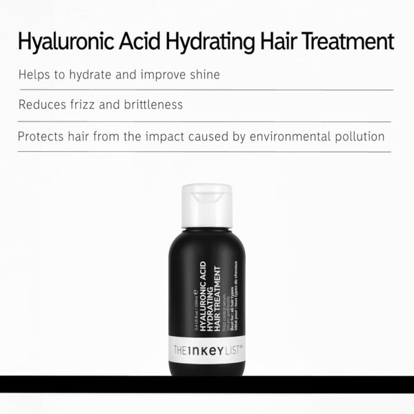 The Inkey List Hyaluronic Acid Hydrating Hair Treatment 100ml, Reduces Frizz, Improves Shine, Fragrance Free, Suitable For All Hair Types