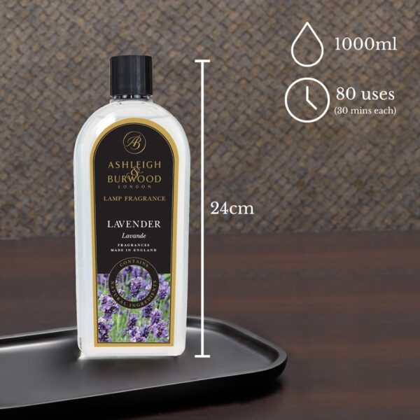 ASHLEIGH & BURWOOD | Lavender Lamp Fragrance | 1000 ml | Made in the UK | Floral Scent