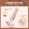 Liquid Highlighter Natural Glow For Face & Body, Waterproof Moisturizing Highlighter Makeup For Long Lasting Shimmer, Contour Liquid Luminizer Easy to Use with Cushion Applicator (#3 Rose gold)