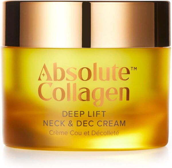 Absolute Collagen Deep Lift Neck & Decollete Cream 50ml - Collagen Boosting Anti-Ageing Formula - Visibly Reduces Appearance of Fine Lines and Wrinkles - Smoother, Firmer & Sculpted Skin