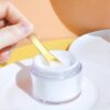 WLLHYF Mini Metal Makeup Spatula Skin Care Cosmetic Spoon Reusable Applicator, Beauty Scoop for Facial Cosmetic for Face Mask Cream Lotions Moisturizers (3 Gold)