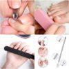 Nail File Set, WOVTE 11 Pcs Nail Files Block 7 Ways Buffer Block Buffer Block Sponge Polished, Come with Cuticle Nipper and Pusher for Dead Skin Nail Trimming Manicure Tools