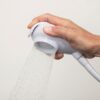 Croydex Freeway Plus Spray - Flexible Tap Shower Attachment for Bath Taps, Controllable Shampoo Spray, 1m Shower Hose for Bath Taps, Compatible with Most Round or Oval Basin Taps, White