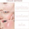 Colour Changing Blush 30mL,Temperature Changing Cream Pink Blusher for Mature Skin, Flawless Color Changing Blush All Day, Waterproof Long Lasting Smudge Proof Blushes For Cheeks Women Make