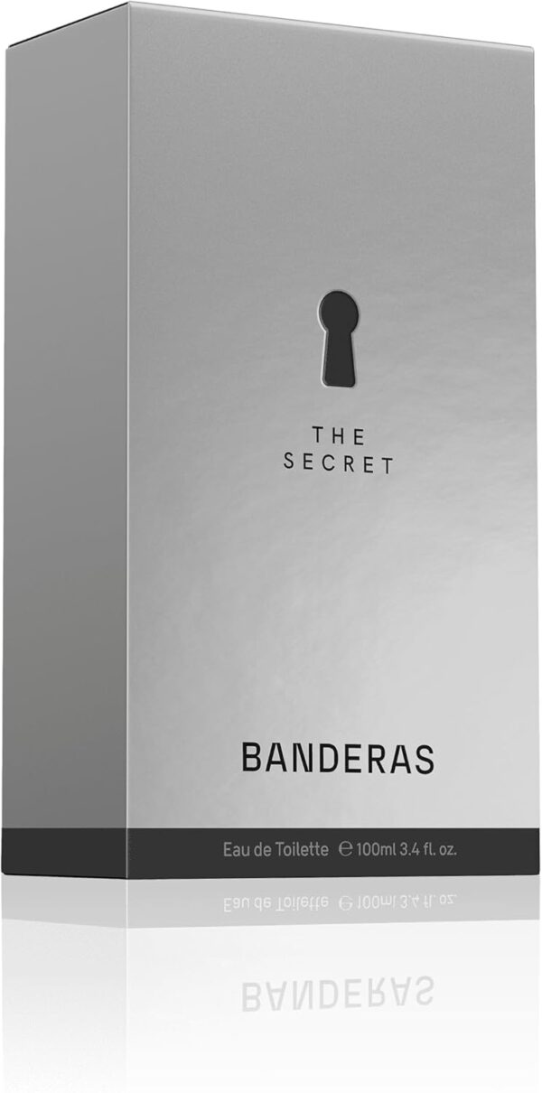 Banderas Perfumes - The Secret - Eau de Toilette for Men - Long Lasting - Elegant, Sexy and Masculine Fragance - Fruity and Leather Notes - Ideal for Day Wear - 100 ml