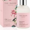 Ted Baker Woman Pink EDT, floral green feminine fragrance, opening notes are fresh peach, bergamont and tangerine with warm musk, vanilla and vetiver base notes, 100ml