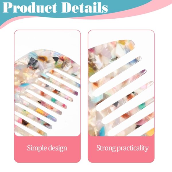 2pcs Mini Hair Comb Wide Tooth Anti-Static Pocket Size comb for Thick Curly Hair Care Detangling Comb Travel Mini hair Pocket Wide Tooth for Wet Dry Wavy Long Daily Care