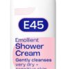 E45 Shower Cream for Dry, Sensitive, and Itchy Skin - Moisturising Body Wash for Men and Women - Helps Maintain Skin pH - Suitable for Eczema and Dermatologically Tested - 200 ml