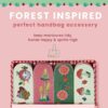 Vintage & Co x Nathalie Lete Forest Folk Nail Files | Manicure Nail Filer | Mini Nail Files | Mini Gifts | Four Different Designs | Travel | Women | 8 in Display Tray