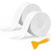 2 Rolls Bath Sealant Strip Self Adhesive, Caulk Strip Sealant Tape, Bathroom Sealant White Waterproof, Sealant Tape for Toilet, Bathtub, Shower, Wall Corner, Kitchen with Sealing Tool