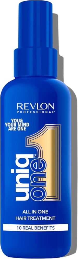 UniqOne Revlon Hair Treatment - Relaxing Fragrance Leave-in Professional Multi-benefit Hair Treatment - Repair, Detangle, Control Frizz & Style – Vanilla & Jasmine - 150 ml ​