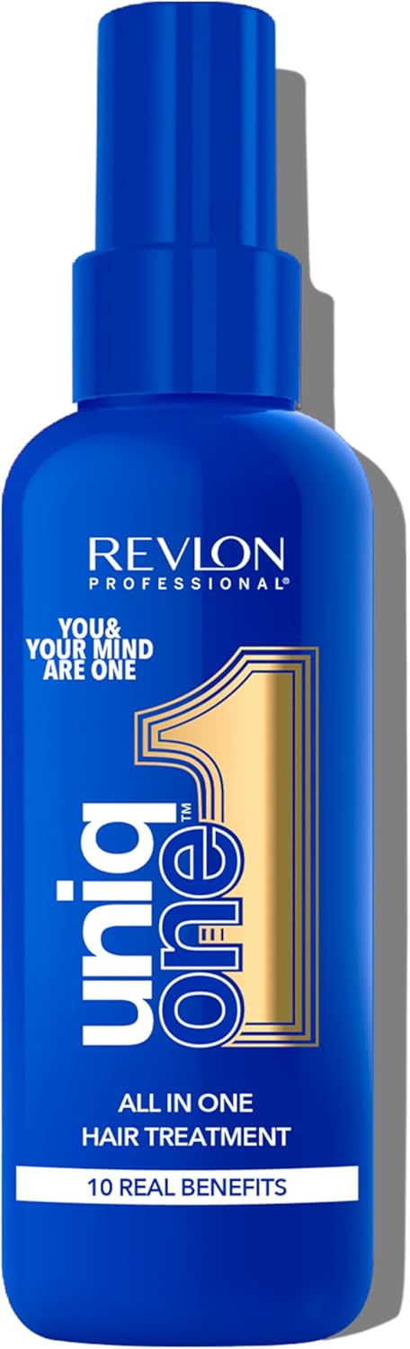 UniqOne Revlon Hair Treatment - Relaxing Fragrance Leave-in Professional Multi-benefit Hair Treatment - Repair, Detangle, Control Frizz & Style – Vanilla & Jasmine - 150 ml ​