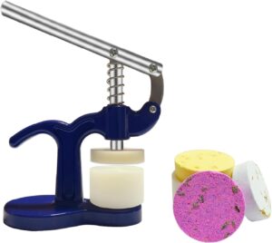 Medonala Bath Salt Steam Press Machine with a Set of Molds，DIY for Bath Bomb,Shower Steamer Maker,Bath Steamer Kit,Shower Tablets Steamer Press