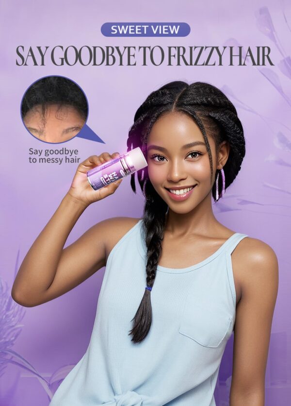 Hair Wax Stick & Slick Back Hair Brush, Hair Pomade/Balm for Smooth Flyaways, Frizz, Sleek Ponytail, Buns, Styling Accessories Cream/Gel for Girls, Kids