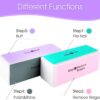 12Pcs Nail Buffer Block, 4-Way Sponge Buffer Block Professional Manicure Tools Kit for Shine Polisher Nail Buffing Rectangular Art Care Buffer Block Tools for Smooth Glossy Nails
