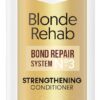 PROVOKE Blonde Rehab N0'3 Bond Repair Strengthening Conditioner 200 ml, Reduces Breakage and Frizz in 1 Wash Formulated with a Pro Bonding Complex, Keratin and Hyaluronic Acid, for Damaged Hair,