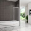 700x1400mm Pivot Shower Bath Screen 1 Fold Folding Bath Shower Screen