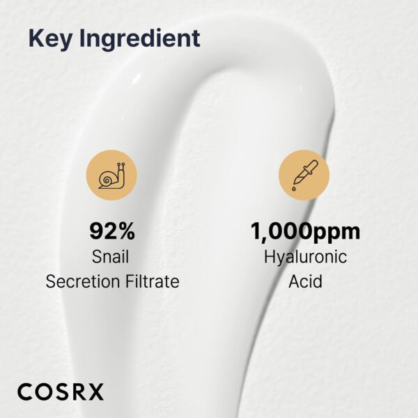 COSRX Advanced Snail 92 All in one Cream, 7.05oz/200g (Large size), Snail Mucin Secretion Daily Face Gel Moisturiser for Dry Skin, Sensitive Skin, Korean Skincare