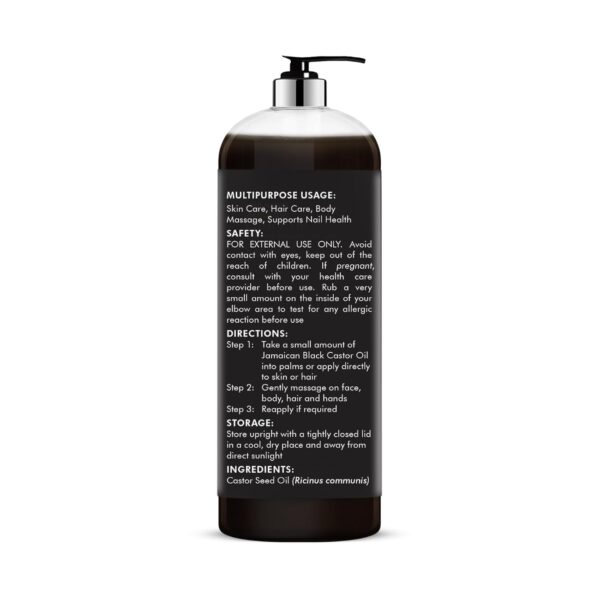 MAJESTIC PURE Pure Jamaican Black Castor Oil for Hair Care, Strengthening, Nourishing, and Volumizing Formula - Non GMO Verified, 16 Fl Oz