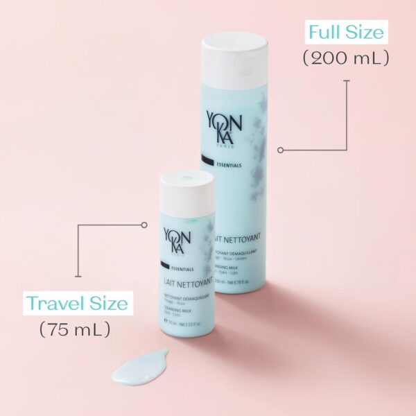 Cleansing Milk Yonka 200ml | 98% Natural Origin Gentle Makeup Remover Milk | Moisturises and Rebalances Skin | All Skin Types, Even Dry and Sensitive | Water Rinsing | Botanical Blend and Brown Algae