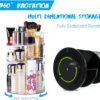 61HTUZv9DgL._AC_SL1000_.jpg Rotating Makeup Organizer 360 Degree Adjustable Cosmetic Storage Makeup Spinning Holder Storage Rack with 7 Layers Large Capacity , Display Stand Box Perfect for Dresser Bedroom Bathroom (Transparent)