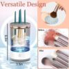 Electric Makeup Brush Cleaner, Cosmetic Brush Cleaner Portable Automatic Makeup Brush Cleaning Tool Fit For All Size Makeup Brush