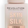 Makeup Revolution, Skin Silk Serum Foundation, Light to Medium Coverage, Contains Hyaluronic Acid, F6, 23ml