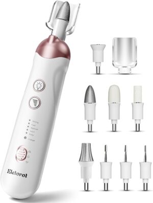 Eletorot Manicure and Pedicure Set for Feet Women, Mothers Day Gifts for Mum, Cordless Electric Nail Files, Rechargeable Nail Drill, Electric Toenail File for Thick Nails Cuticles Hard Skin Remover