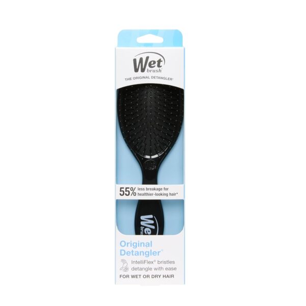 Wet Brush Original Detangling Hair Brush, Classic Black - Ultra-Soft IntelliFlex Bristles - Detangler Brush Glide Through Tangles With Ease For All Hair Types - For Women, Men, Wet & Dry Hair