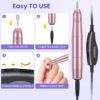 Nail Drill, Professional Electric Nail Files for Acrylic and Gel Nails, Portable Electric Nail Drill Machine E File 20000RPM, Electric Manicure Pedicure Set for Nail Care, Gifts for Girls Women Mum