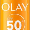 61J1UkR5oNL._AC_SL1500_.jpg Olay Vitamin C Brighten & Glow 3in1 Moisturising Fluid SPF50+ Hydrating Skincare Moisturiser and Primer with Niacinamide, Provides Hydration, Glow, UV Protection, and Helps Correct Dark Spots, 50ml