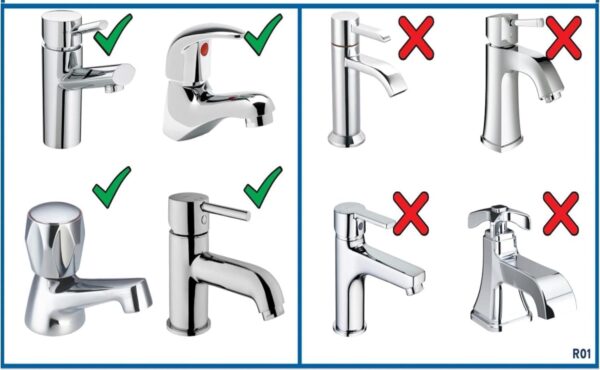 Croydex Freeway Plus Spray - Flexible Tap Shower Attachment for Bath Taps, Controllable Shampoo Spray, 1m Shower Hose for Bath Taps, Compatible with Most Round or Oval Basin Taps, White
