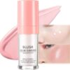 Colour Changing Blush 30mL,Temperature Changing Cream Pink Blusher for Mature Skin, Flawless Color Changing Blush All Day, Waterproof Long Lasting Smudge Proof Blushes For Cheeks Women Make