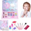 Aomig Kids Makeup Set for Girls, Non-Toxic Kids Cosmetics, 12PCS Princess MakeUp Kit, Washable Kids MakeUp Set Girl Toys, Christmas Halloween Birthday Makeup Gift for Girls