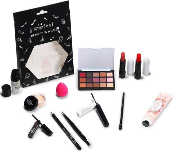 Makeup Set, All In One Makeup Kit, Cosmetic Make Up Starter Kit, Makeup Gift Set for Women & Girls, Includes Foundation Eyeshadow Palette Lipstick Eyeliner Mascara Cosmetic Brush Set