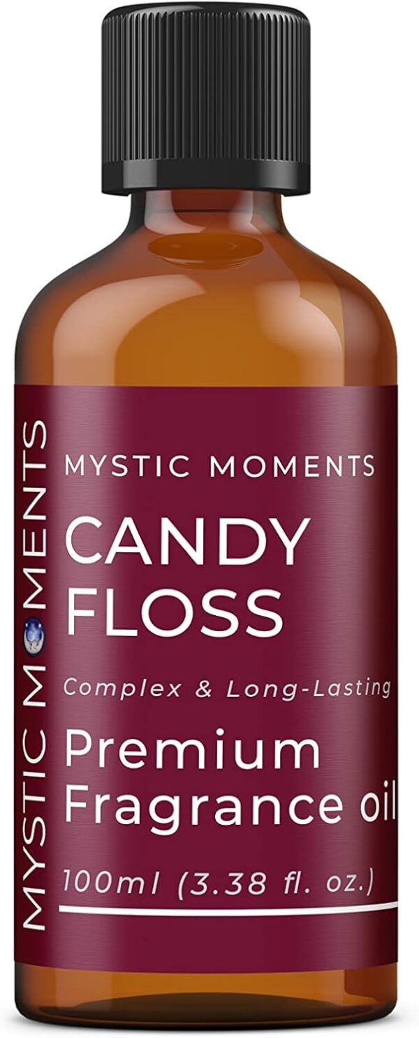 Mystic Moments | Candy Floss Fragrance Oil 100ml - Perfect for Soaps, Candles, Bath Bombs, Oil Burners, Diffusers and Skin & Hair Care Items.