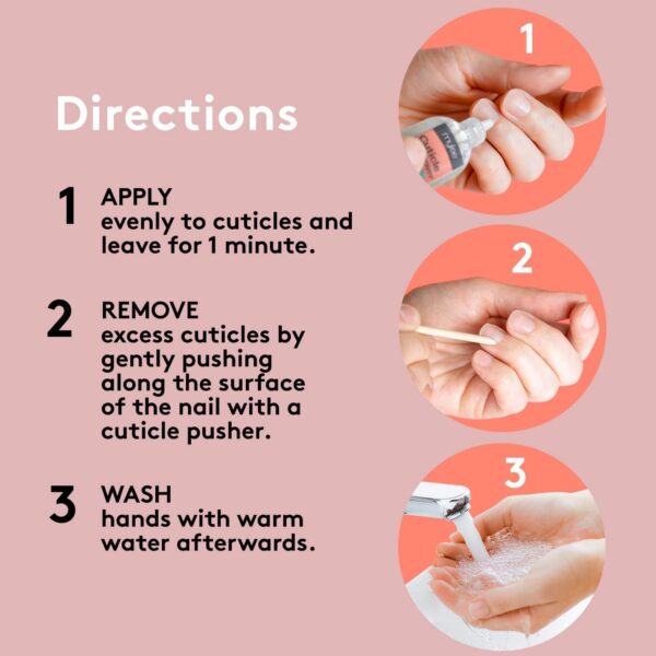 Mylee Cuticle Remover Gel with Peppermint Oil 50ml - Softens and Moisturises Cuticles, Removes Dead Skin