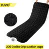 Zuvo Extra-Long Non-Slip Bath Mat (100 x 40 cm, Black) – Anti-Mould, Machine-Washable Shower Mat with Powerful Suction – Ideal for Elderly Kids