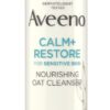 Aveeno Face Calm+Restore Nourishing Oat Cleanser (1x 200ml), Non-Foaming Face Care, Gentle Cleanser with Prebiotic Oat and Calming Feverfew, Helps Preserve Skin's Barrier