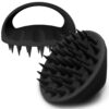 38 Finger Enlarged Scalp Massager Hair Growth,Head Massager,Silicone Scalp Brush Shampoo Brush for Hair Care,Scalp Scrubber,Hair Brush Wet Dry Comb,Scalp Exfoliator for Men Women Pets (Black)