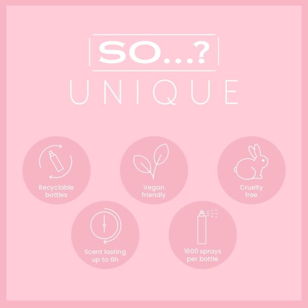 So…? Unique Womens Vegan Sweet Pea Body Mist Fragrance Spray 150ml