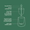 Bolsius - CleanLight Starter Set - Refillable Scented Candle - Holder & 9 Refills - Multiple Fragrances - Green - Burning Time of 20 Hours - Natural Extracts & Vegan Wax - No Palm Oil