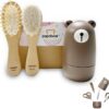 Baby Nail Clippers Set with Cute Case, Infant Fingernail and Toenail File Kit for Newborn Manicure and Pedicure, New Mom Grooming Gift